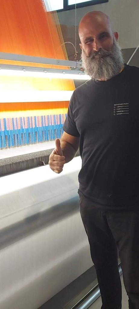 Made in Italy jacquard textile developed in the Como district