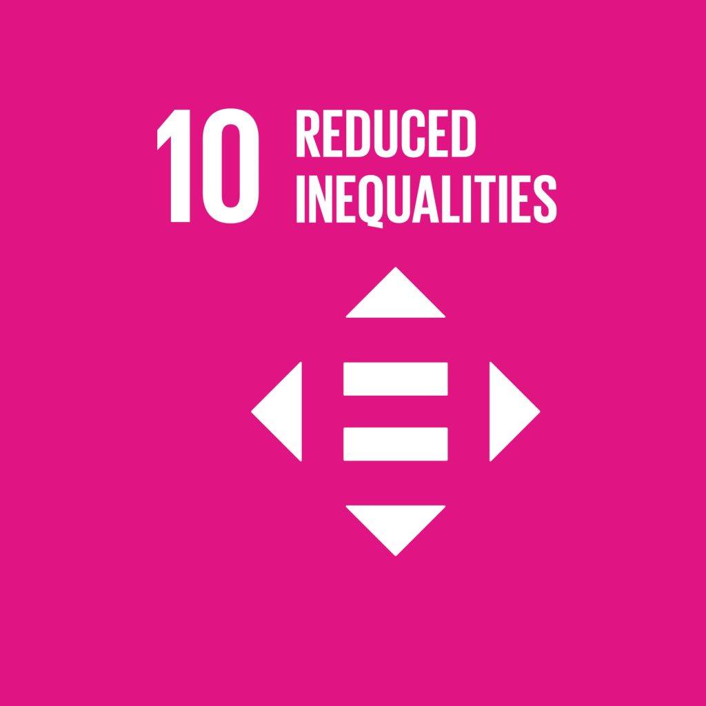 E SDG goals icons individual rgb 10   ARNIA TEXTILE FASHION   Italian Sustainable Luxury