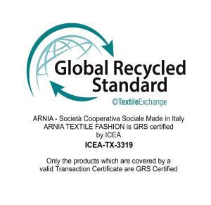 GRS CERTIFICATE ARNIA TEXTILE FASHION Italian Sustainable Luxury GRS CERTIFICATE ARNIA TEXTILE FASHION Italian Sustainable Luxury