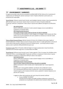 ARNIA MADE IN ITALY assestments ISO 26000 anno 2023   ARNIA TEXTILE FASHION   Italian Sustainable Luxury