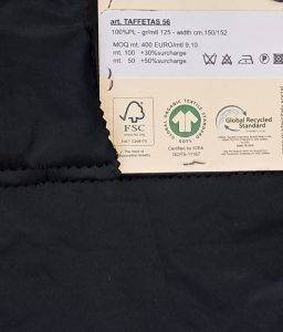 TAFFETAS 56   ARNIA TEXTILE FASHION   Italian Sustainable Luxury