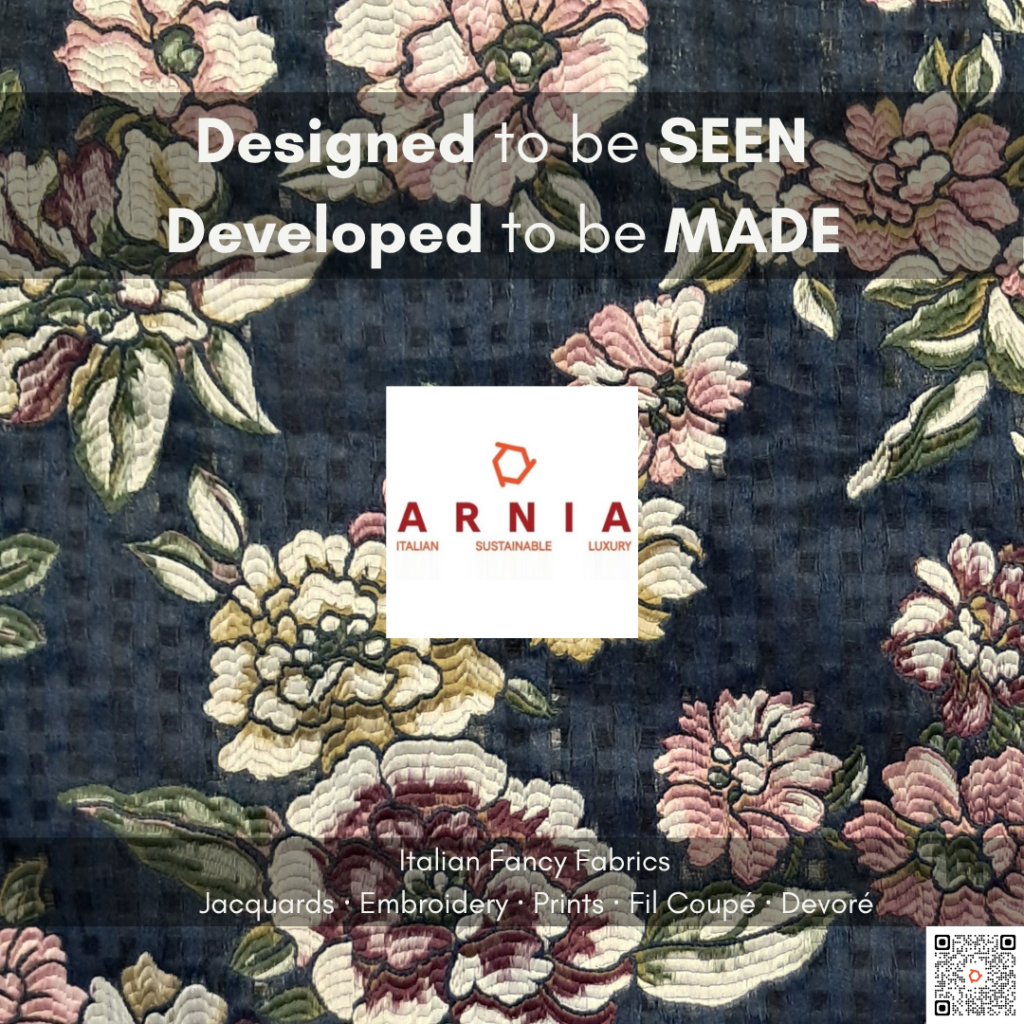 PV 2728  Designed to be Seen    AW2728 Italian Fancy Fabrics at Première Vision Paris   ARNIA TEXTILE FASHION   Italian Sustainable Luxury