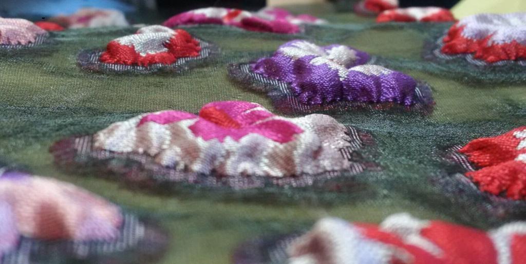 Jacquard cloque fabric with a raised three dimensional woven surface   art CIRCE jaquard cloque   ARNIA TEXTILE FASHION   Italian Sustainable Luxury