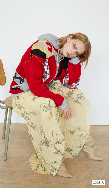 PREEN lumumba printed pleated look ARNIA TEXTILE FASHION Italian Sustainable Luxury PREEN lumumba printed pleated look ARNIA TEXTILE FASHION Italian Sustainable Luxury